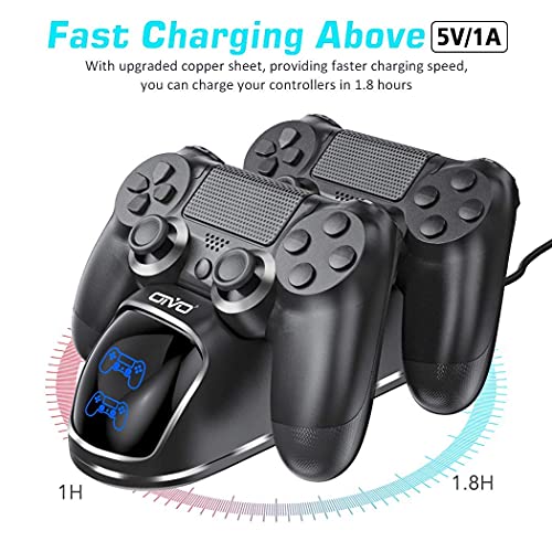 PS4 Controller Charging Station with 1.8 Hour Chip