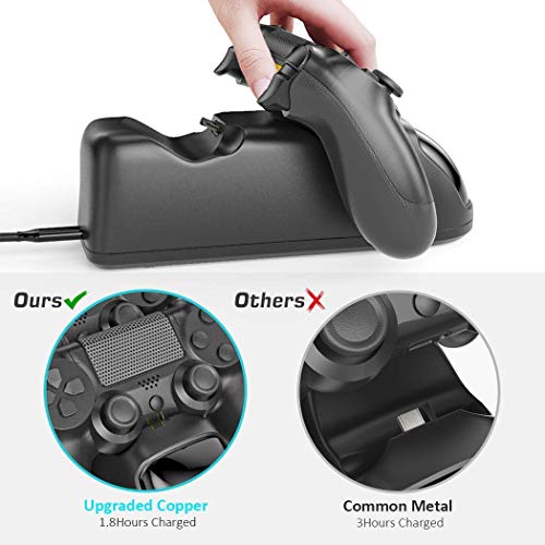 PS4 Controller Charging Station with 1.8 Hour Chip