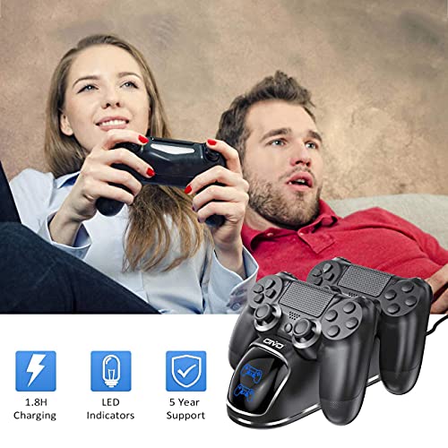 PS4 Controller Charging Station with 1.8 Hour Chip