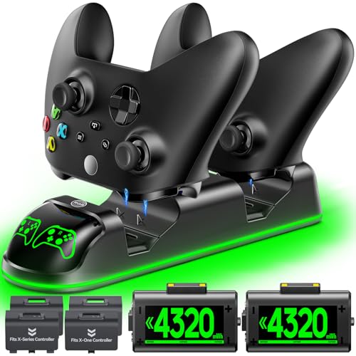 Xbox Controller Charger Station with 2 Battery Packs