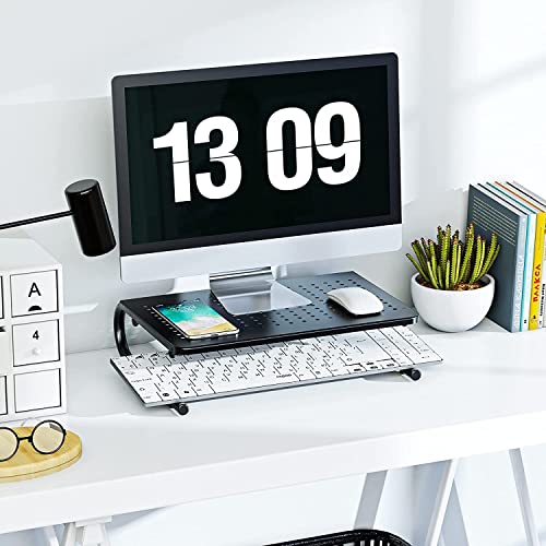 Ventilated Metal Monitor Stand for Computer & Laptop