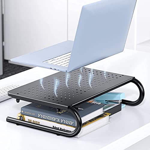 Ventilated Metal Monitor Stand for Computer & Laptop
