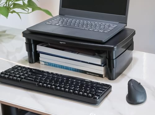 Height-Adjustable Ergonomic Monitor Riser Stand