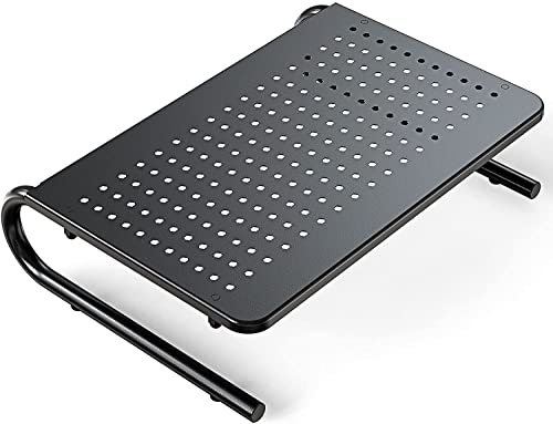 Ventilated Metal Monitor Stand for Computer & Laptop