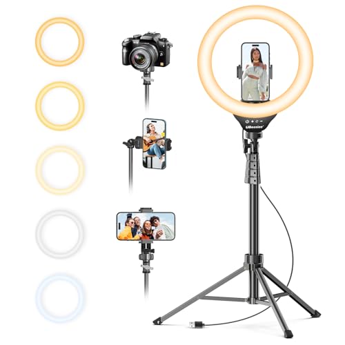 UBeesize 12'' Ring Light with Adjustable Tripod