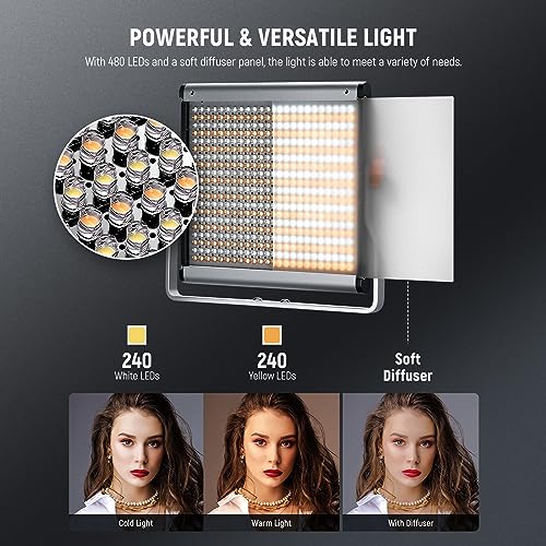 Neewer 2-Pack Bi-Color LED Light Kit