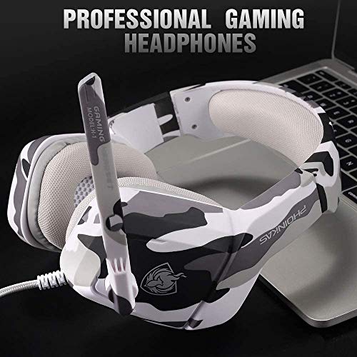 PHOINIKAS 7.1 Gaming Headset with LED Lights