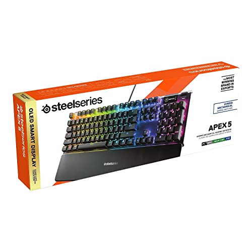 SteelSeries Apex 5 Hybrid Mechanical Gaming Keyboard