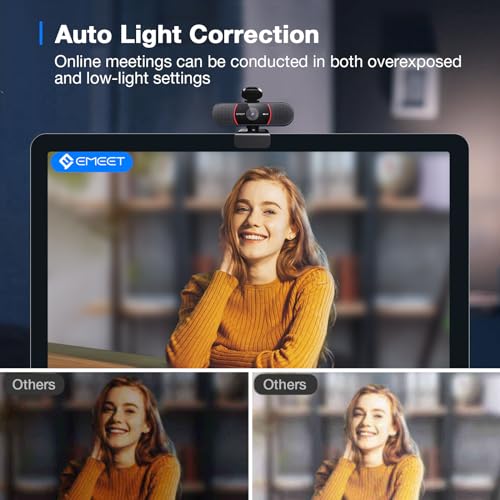 EMEET C960 4K Webcam with AI Noise-Cancelling
