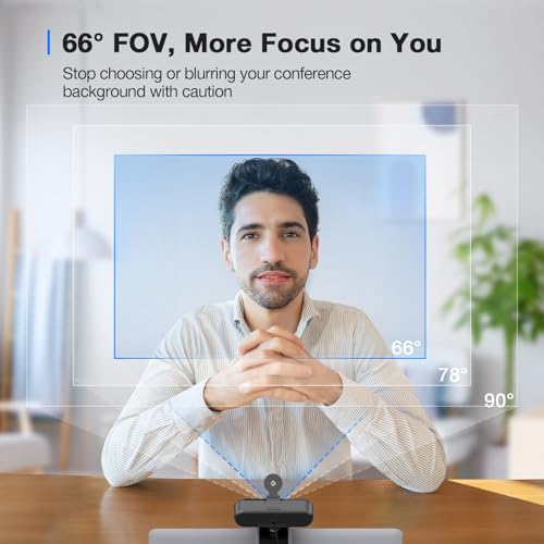 EMEET C960 4K Webcam with AI Noise-Cancelling
