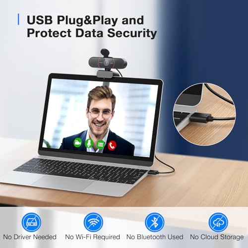 EMEET C960 4K Webcam with AI Noise-Cancelling