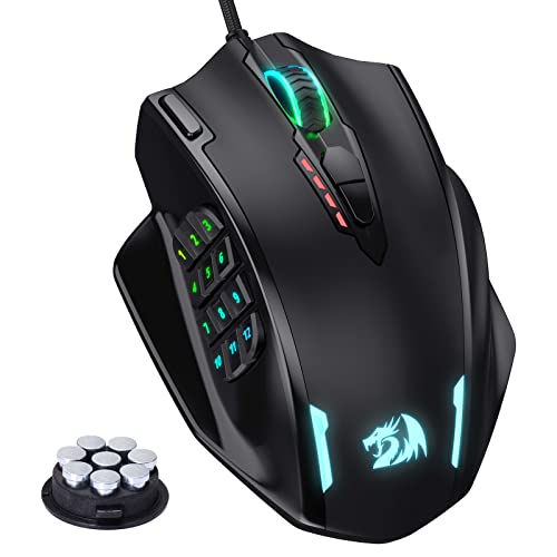 Redragon M908 RGB Gaming Mouse with 19 Programmable Buttons