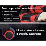 Alfordson Racing Massage Gaming Chair with Footrest