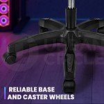 RGB LED Massage Gaming Recliner Chair with Footrest