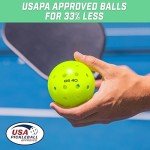 GoSports GS 40 USAPA Regulation Pickleballs - 12 Pack
