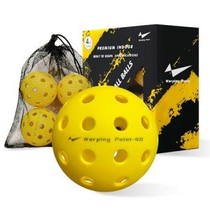 Warping Point Outdoor Pickleball Balls - 4 Pack