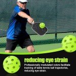 Aorwai 12-Pack Crack-Resistant Pickleball Balls
