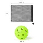 Aorwai 12-Pack Crack-Resistant Pickleball Balls