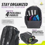 JOOLA Vision II Deluxe Pickleball Backpack - Black