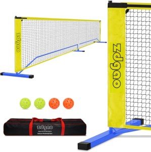 Portable Pickleball Set with Net and Carry Bag