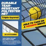 Portable 22ft Regulation Pickleball Net and Paddles