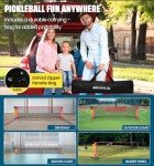 Portable Pickleball Net Set with Wheels and Balls