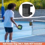 Adjustable Pickleball Ball Holder and Storage Bag