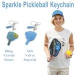 Pickleball Keychain Gift for Enthusiasts - Blue