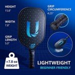 Uteeqe Graphite Pickleball Paddles Set with Balls