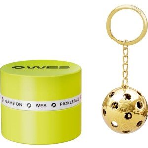 Stainless Steel Pickleball Keychain Gift for Players