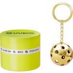 Stainless Steel Pickleball Keychain Gift for Players