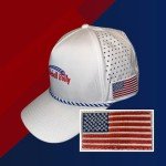 Patriotic USA Snapback Trucker Hat for Pickleball