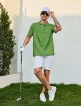 Men's Funny Pickleball Golf Polo Shirt, Green