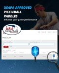 USAPA Approved Pickleball Paddle Set with Balls
