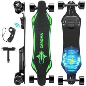 Caroma Electric Skateboard: 28 Mph, 4 Speeds, Glow