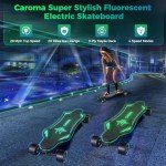 Caroma Electric Skateboard: 28 Mph, 4 Speeds, Glow