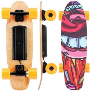 CAROMA 350W Electric Longboard: 12.4 MPH, 8 Miles