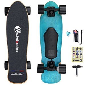 350W Electric Skateboard with Remote Control, 12.4 MPH