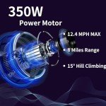 CAROMA 350W Electric Longboard: 12.4 MPH, 8 Miles