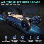 All-Terrain Electric Skateboard with 25MPH Speed