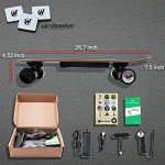 350W Electric Skateboard with Remote Control, 12.4 MPH