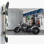 Wall-Mounted Longboard Skateboard Storage Rack