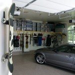 Wall-Mounted Longboard Skateboard Storage Rack
