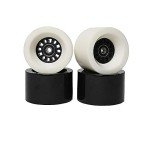 FREEDARE 83mm Longboard Wheels with Bearings (Black)