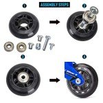 TOBWOLF Inline Skate Shaft and Bearing Spacer Set