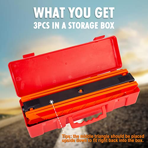 Cartman Reflective Warning Triangle Kit - 3 Pack