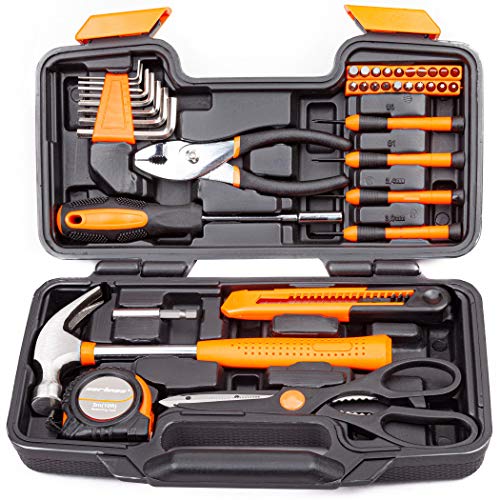 Orange 39-Piece Tool Set with Storage Case
