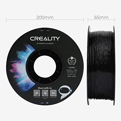 Creality PETG 1.75mm Filament - Glossy Black 1kg
