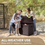 Devoko 100 Gallon Waterproof Outdoor Storage Box