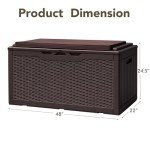 Devoko 100 Gallon Waterproof Outdoor Storage Box